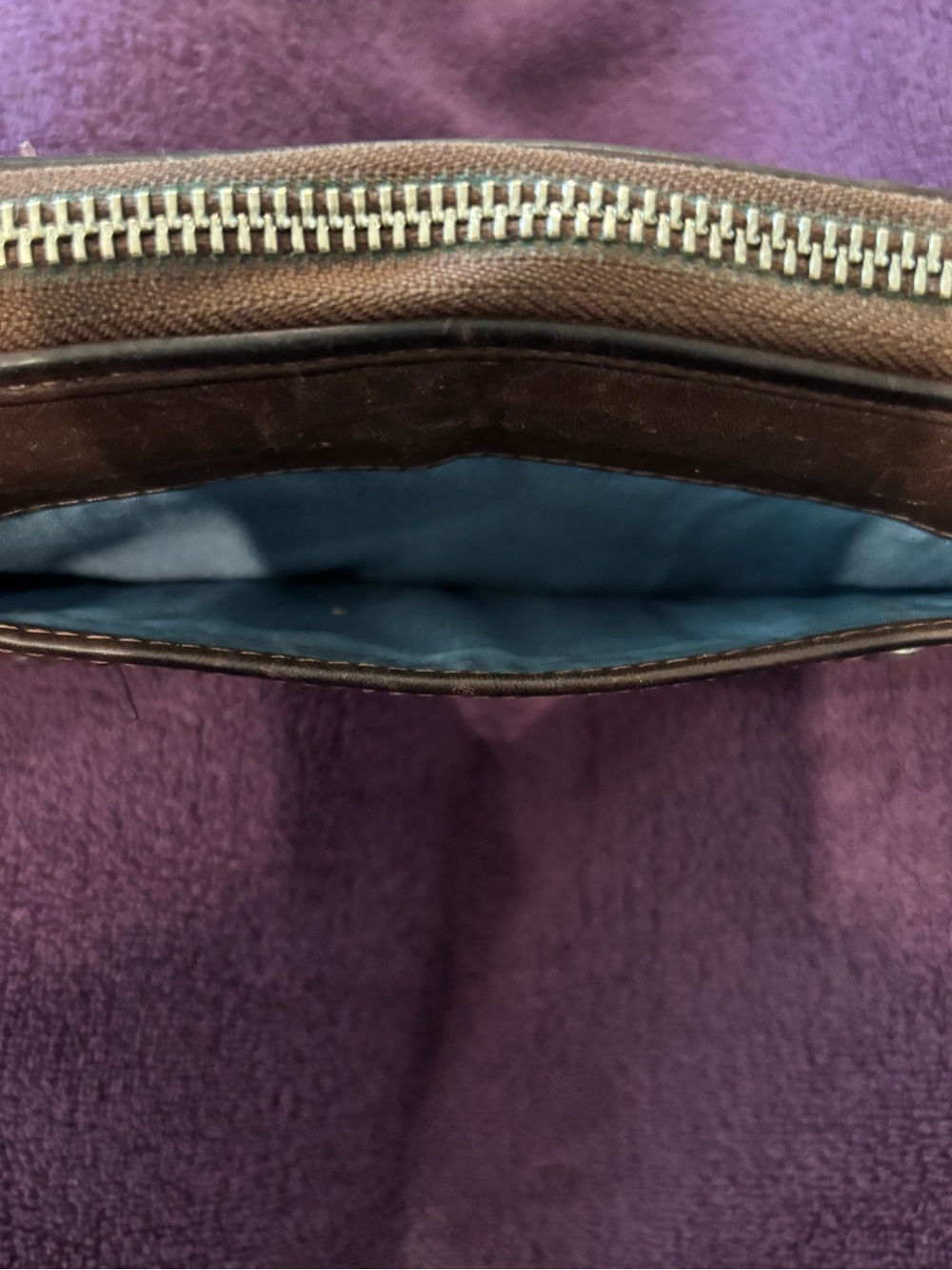 Coach Dark Brown Leather Wallet - Picture 8 of 10